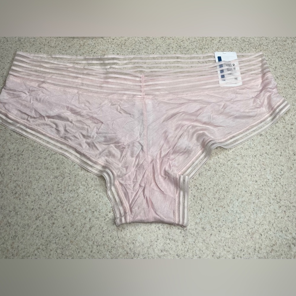 NWT Calvin Klein Pink Sheer Hipster Panty Size XL
